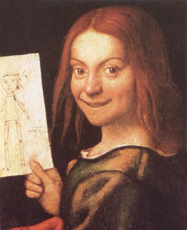 CAROTO, Giovanni Francesco Red-Headed Youth Holding a Drawing